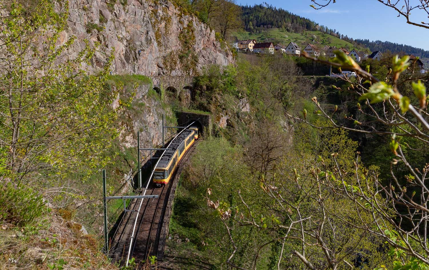 Stromschiene im Murgtal